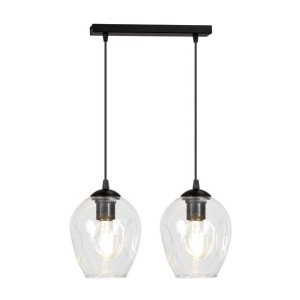 Lampa Wisząca  Emibig 2Xe27 40W Istar 2  Bl/Transparent  679/2