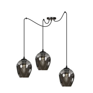 Lampa Wisząca  Emibig 3Xe27 60W Level 3 Bl/Grafit 757/3