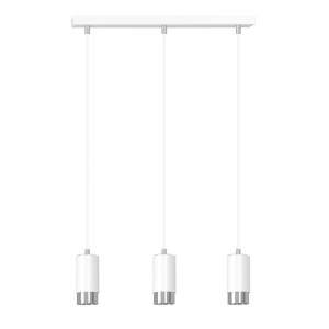 Lampa Wisząca  Emibig 3Xgu10 30W Fumiko 3 Wh/Chrome 814/3