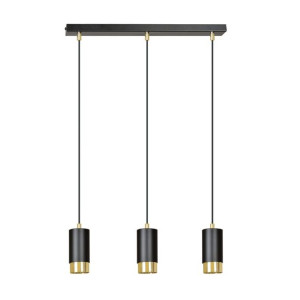 Lampa Wisząca  Emibig 3Xgu10 30W Fumiko 3 Bl/Gold  817/3