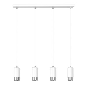 Lampa Wisząca  Emibig 4Xgu10 30W Fumiko 4 Wh/Chrome 814/4