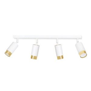 Lampa Sufitowa  Emibig 4Xgu10 30W Hiro 4 Wh/Gold  963/4