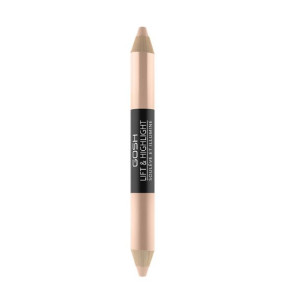 Gosh, Lift & Highlight, rozświetlacz w ołówku 2w1 001 Nude, 1 szt.