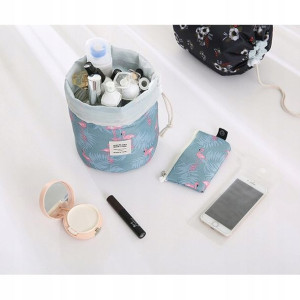Kosmetyczka worek flamingi organizer