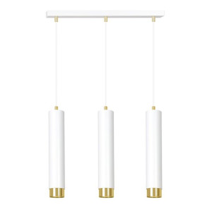 Lampa Wisząca  Emibig 3Xgu10 30W Kibo 3 Wh/Gold  642/3