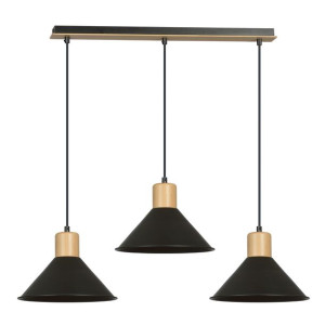 Lampa Wisząca Emibig 3Xe27 60W  Rowen 3 Black 1044/3