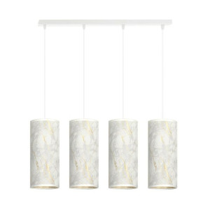 Lampa Wisząca Emibig 4Xe27 40W Karli 4 Wh Marble White 1057/4