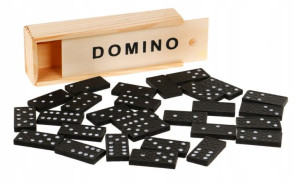 Domino drewniane klocki dla dzieci gra edukacyjna