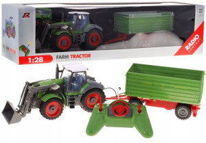 Traktor zdalnie sterowany podnoszona przyczepa