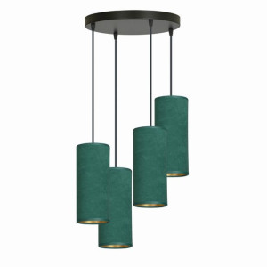 Lampa Wisząca Emibig 4Xe27 40W Bente 4 Bl Premium Green 1058/4Prem