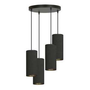 Lampa Wisząca Emibig 4Xe27 40W Bente 4 Bl Premium Black 1067/4Prem