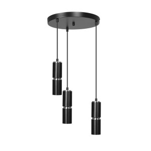Lampa Wisząca Emibig 3Xgu10 30W Modesto 3 Premium Black 168/3Prem