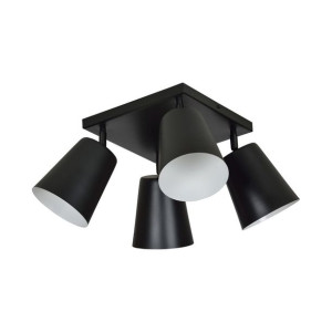 Lampa Wisząca Emibig 4Xe27 60W Prism 4 Black / White 385/4