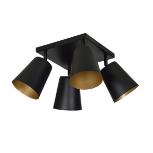 Lampa Wisząca Emibig 4Xe27 60W Prism 4 Black / Gold 406/4