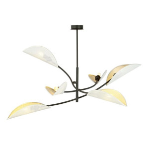 Lampa Sufitowa  Emibig 6Xe14 40W Lotus 6 White/Gold 1107/6