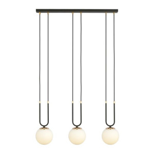 Lampa Wisząca Emibig 3Xe14 40W Glam 3 Black/Opal 1112/3