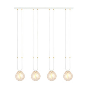 Lampa Wisząca Emibig 4Xe14 40W Glam 4 White/Miodowy 1117/4