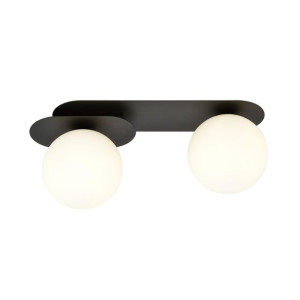 Lampa Sufitowa  Emibig 2Xe14 40W Plaza 2 Black/Opal 1118/2