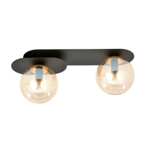 Lampa Sufitowa  Emibig 2Xe14 40W Plaza 2 Black/Miodowy 1120/2