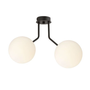 Lampa Sufitowa  Emibig 2Xe14 40W Nova 2 Black/Opal  1138/2