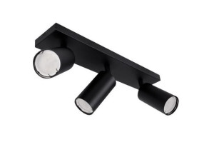 Lampa sufitowa kinkiet listwa MANAM 3L black 3xGU10 03765 Struhm