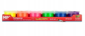 Farby tempera fluorescencyjne 6 kolorów 15ml