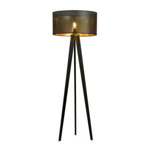 Lampa Stojąca Emibig 1Xe27 60W  Aston Lp1 Black/Gold 1148/Lp1