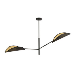 Lampa Sufitowa  Emibig 2Xe14 40W Vene 2 Black/Gold 1158/2