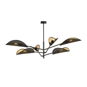 Lampa Sufitowa  Emibig 6Xe14 40W Vene 6 Black/Gold 1158/6