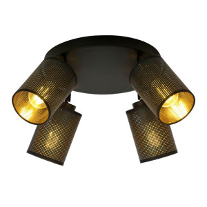 Lampa Sufitowa  Emibig 4Xe27 60W  Bronx 4 Premium Black  1152/4Prem