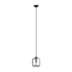 Lampa Wisząca Czarna Nowoczesna Chrom Emibig Storm 1176/1