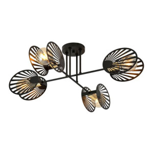 Lampa Sufitowa Czarna Nowoczesna Led Emibig Talia 1181/4