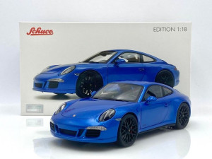 PORSCHE GTS Coupé blau Schuco 1:18