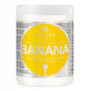 Kallos Maska Do Włosów Bananowa Wzmacniająca 1000ml