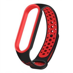 Pasek zamienny CZARNO-CZERWONY– Xiaomi Mi Band 5 O29
