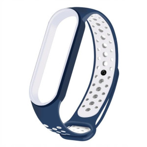 Pasek zamienny GRANATOWO-BIAŁY– Xiaomi Mi Band 5 O31