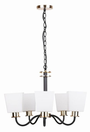  Lampa Wisząca Schubert  5X40W E27 Czarny 35-74249 Candellux