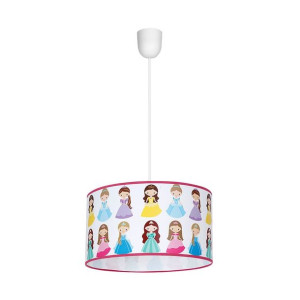  Lampa wisząca dziecięca 1x60W E27 PRINCESS MLP4306 Milagro