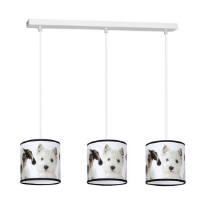  Lampa wisząca dziecięca 3x60W E27 PUPPIES MLP4287 Milagro
