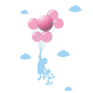  Lampka dziecięca 1x0.6W LED BALLOONS ML142 Milagro