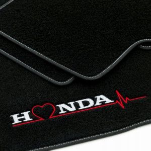 Dywaniki welurowe LOGO do HONDA JAZZ I 2002-2008