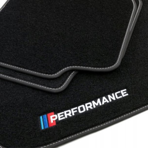 Dywaniki welurowe LOGO M BMW 1 E87 2004-2011