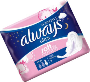 Always Ultra Podpaski Higieniczne '7 Night Sensitive