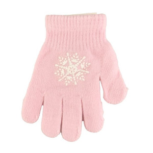 Dziecięce rękawiczki akrylowe 14cm różowe