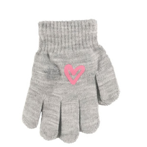 Dziecięce rękawiczki akrylowe 14cm szare