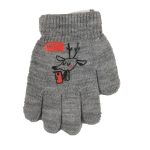 Dziecięce rękawiczki akrylowe 14cm szare