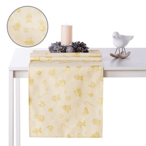 Ameliahome Obrus Christmasstory Hmd Gold 80x80