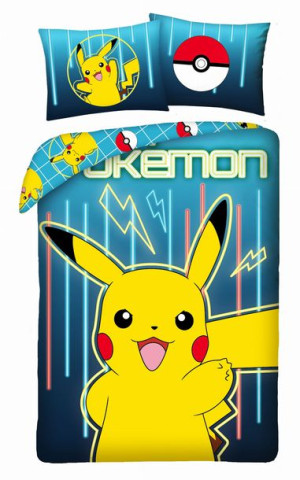 Pościel bawełniana Pokemon Pikachu 140X200