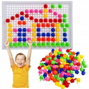 Układanka Pinezki Grzybki Puzzle Guzikowe
