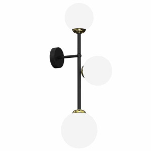 Lampa ścienna kinkiet LED Milagro POP MLP7844 czarny / złoty